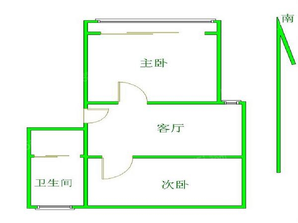 清凉门 · 花开园 · 2室 · 1厅