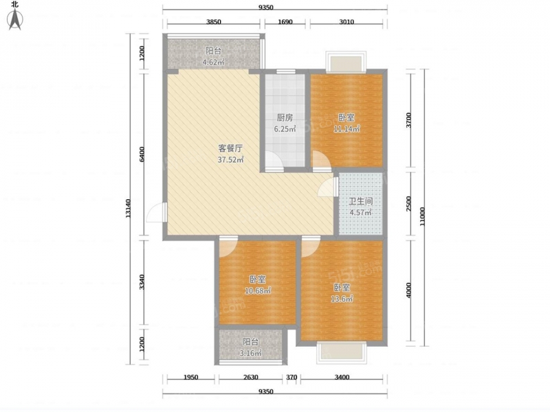 太原我爱我家平阳路智诚*平阳府.邸 · 3室 · 2厅，交通便利