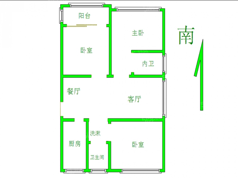 无锡我爱我家太湖新城 · 雪溪苑A区 · 3室 · 2厅