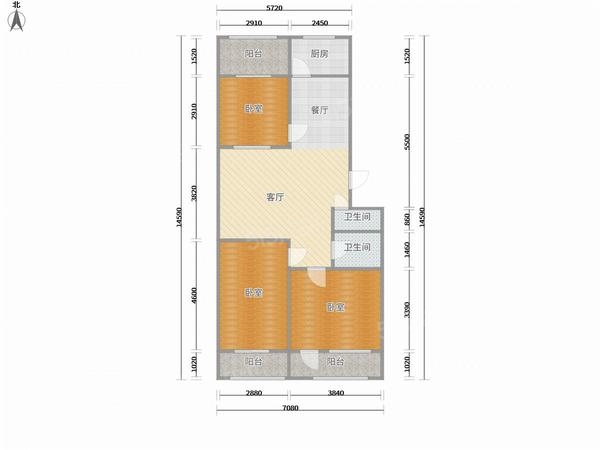 小店中正锦城狄村北街刚玉小区一区3室2厅