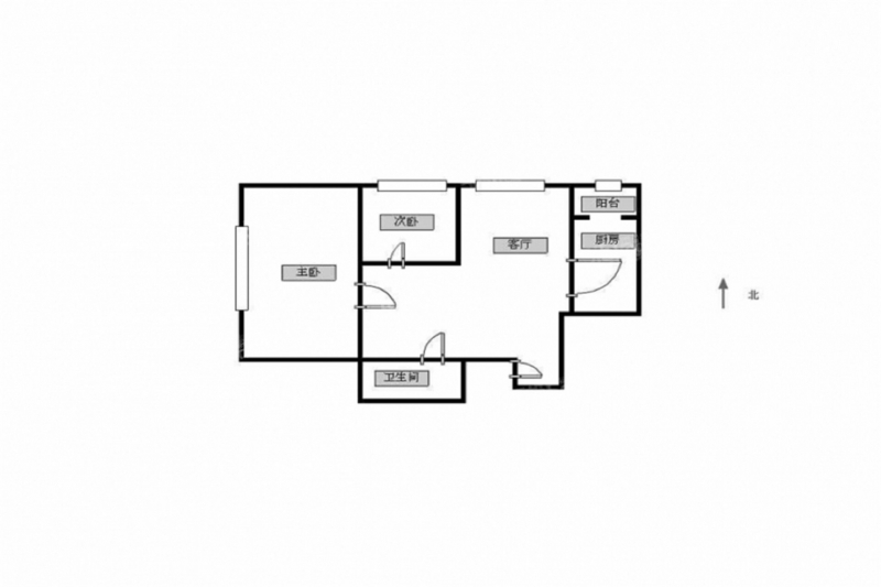 天津我爱我家整租 · 小白楼街 · 融景华庭 · 2室1厅