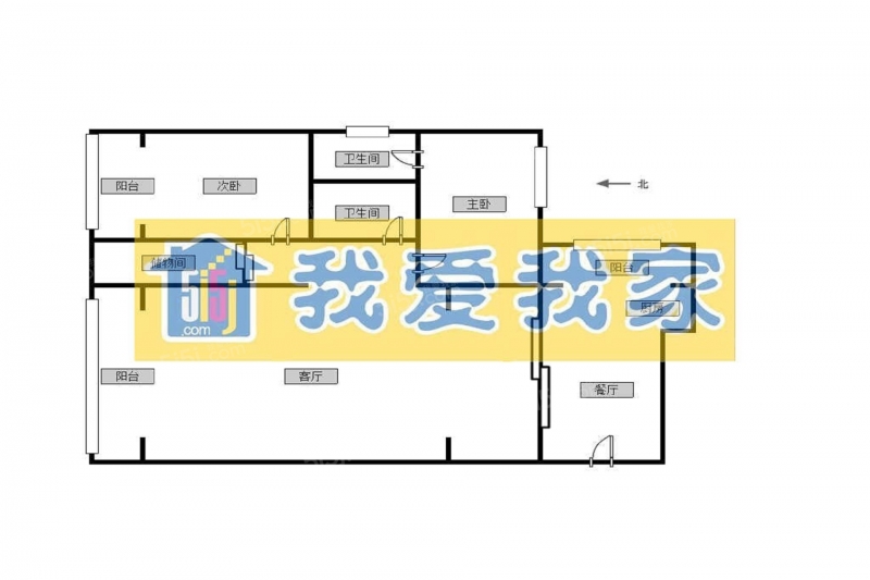 天津我爱我家水上公园街 · 新城市花园 · 2室2厅！电梯房可租办公