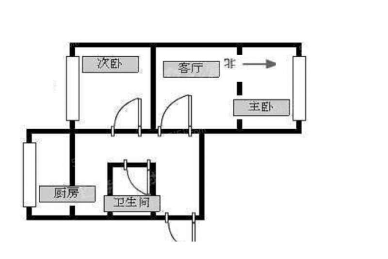 天津我爱我家整租 · 杭州道街 · 延安里 · 2室1厅