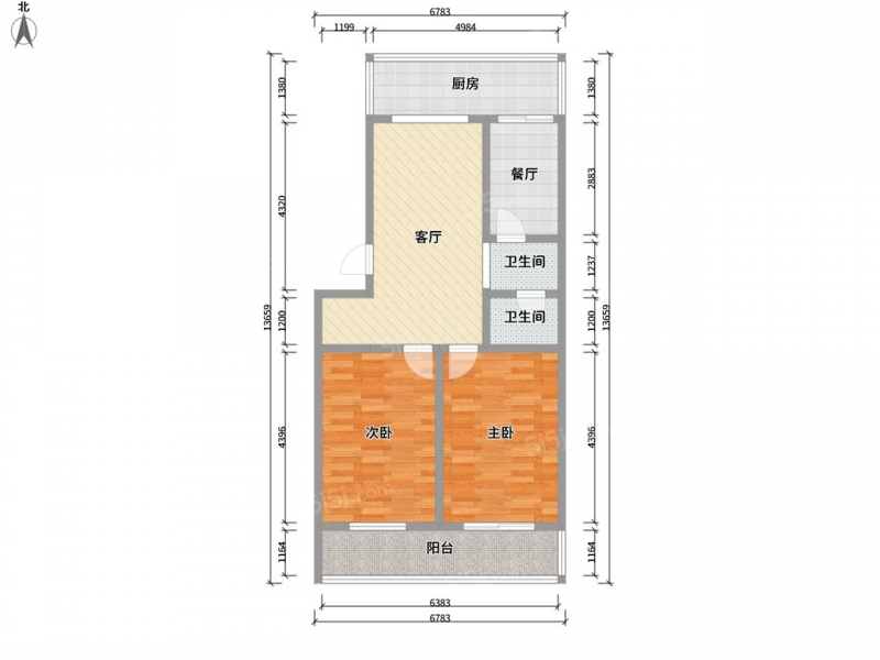 平阳景苑平阳路西二巷口统建宿舍2室2厅大红本可贷款停车方便