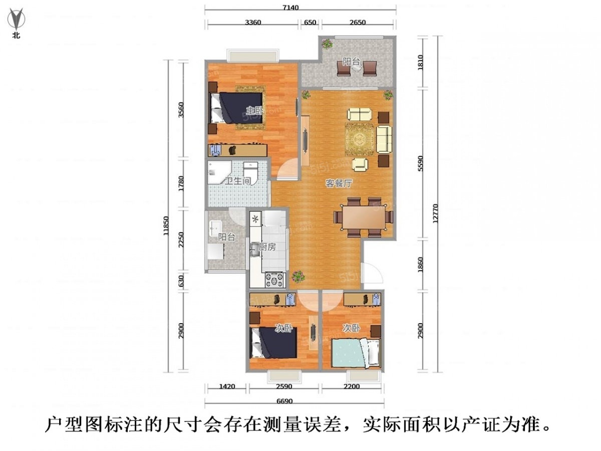 溪湾雅苑二期二手房-融创茂旁,楼层户型好,诚心出售