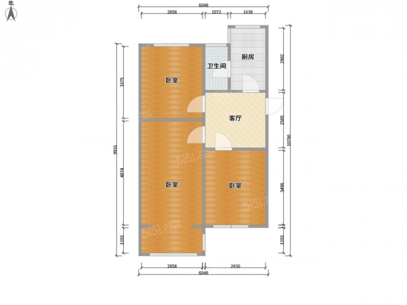 太原我爱我家公园路 · 公园路化纤所宿舍78号院 · 2室 · 1厅