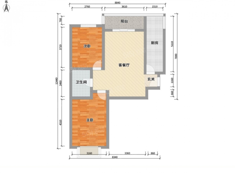 太原我爱我家长风东街东景苑 · 2室 · 2厅