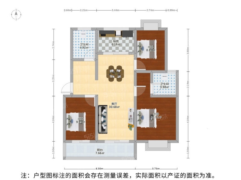 苏州我爱我家平江新城 · 平江风华 · 3室 · 2厅