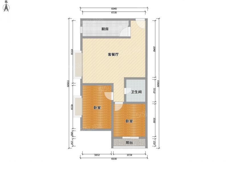 太原我爱我家长治路大唐长风上街小区 · 上九一 2室 · 1厅