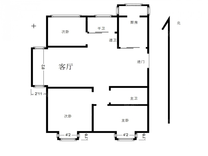 鼓楼区龙江清江西苑1室1厅