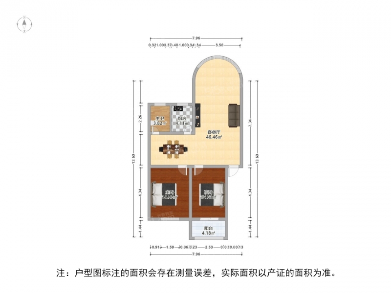 整租 · 松陵 · 振泰小区 · 2室2厅