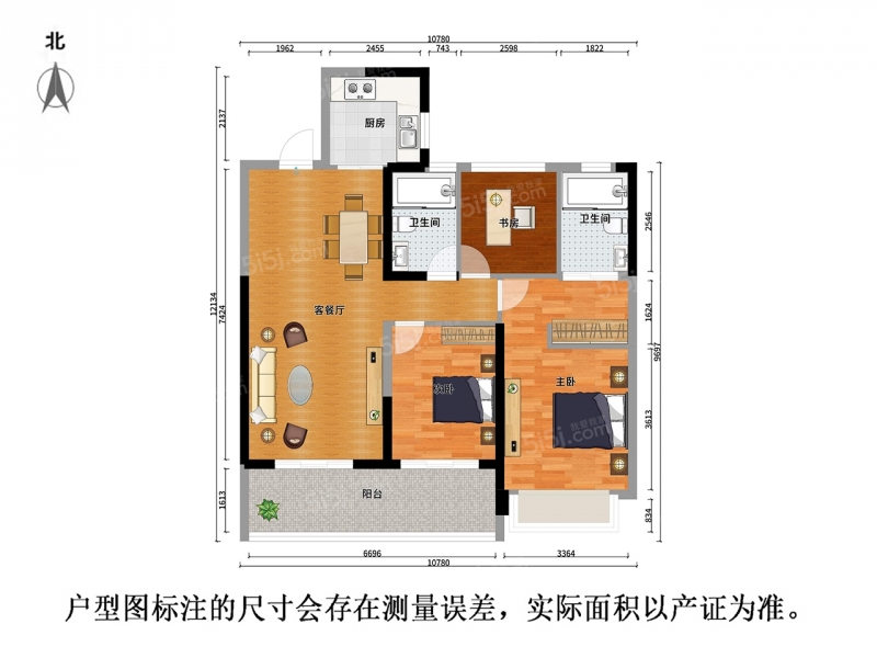 无锡我爱我家太湖新城 · 中锐星公元 · 3室 · 2厅