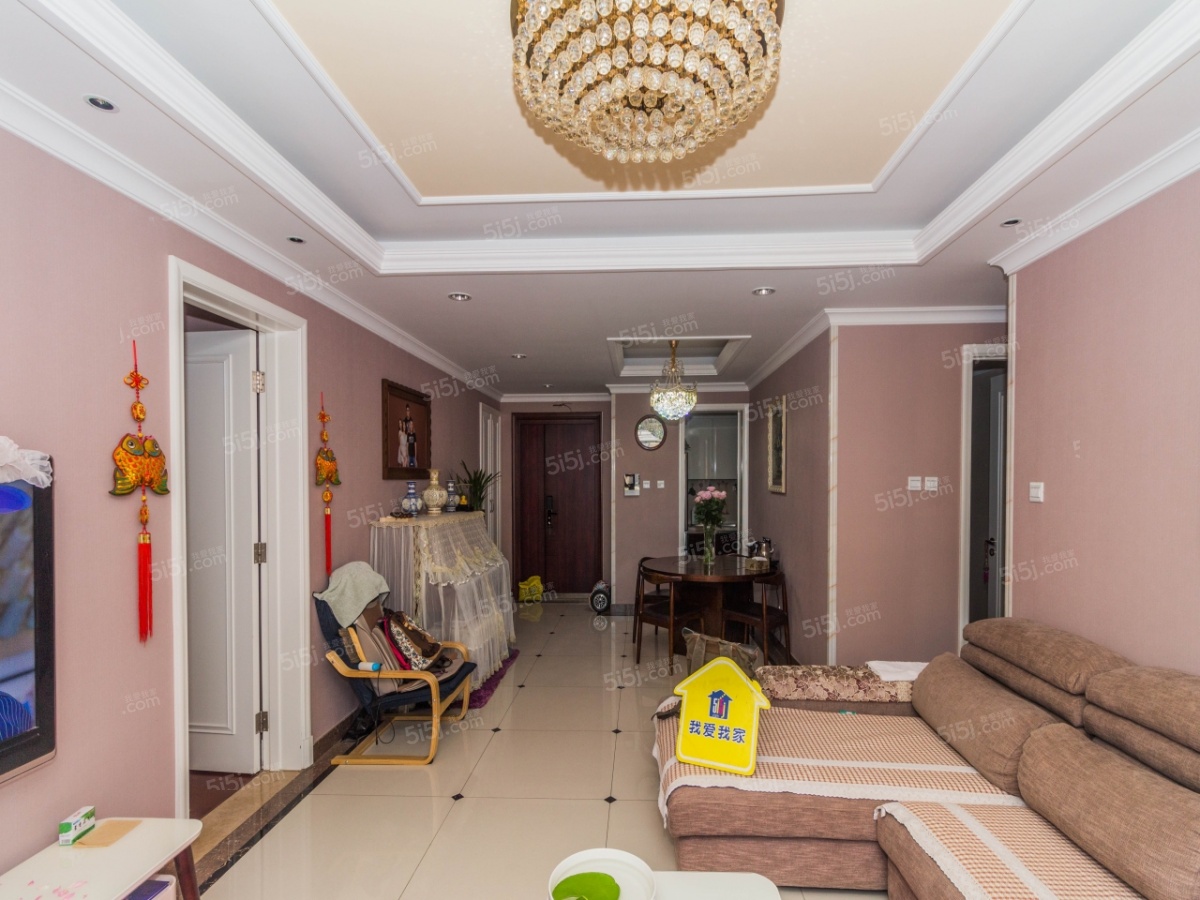 富力四期,家里精装修,中间楼层,视野开阔